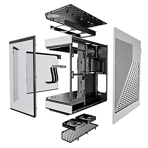 HYTE Y60 Modern Aesthetic Dual Chamber Panoramic Tempered Glass Mid - Tower ATX Computer Gaming Case with PCIE 4.0 Riser Cable Included, White (CS - HYTE - Y60 - BW) - The One Stop Deals