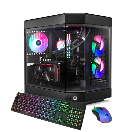 iBUYPOWER Y60 Black Gaming PC Computer Desktop Y60BA9N47TS03 (AMD Ryzen 9 7900X CPU, NVIDIA GeForce RTX 4070 Ti Super 16GB GPU, 32GB DDR5 RGB 5200MHz RAM, 2TB NVMe, WiFi Ready, Windows 11 Home) - The One Stop Deals