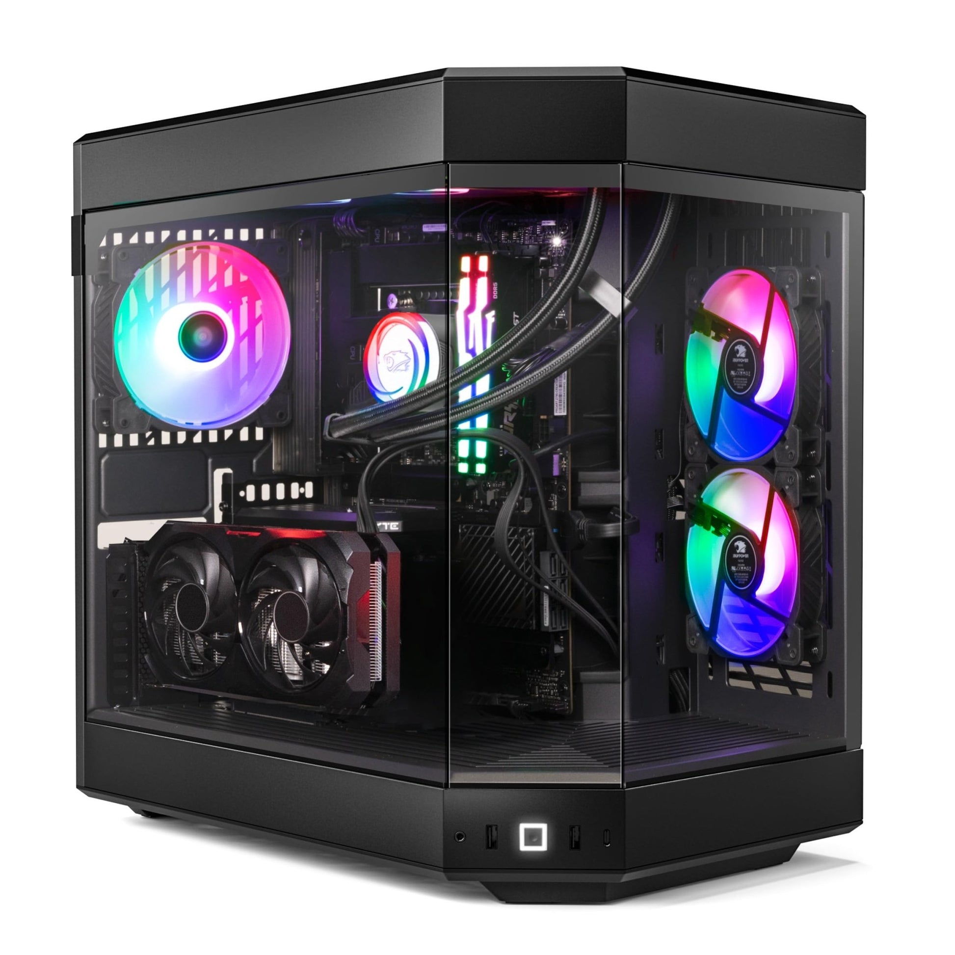 iBUYPOWER Y60 Black Gaming PC Computer Desktop Y60BA9N47TS03 (AMD Ryzen 9 7900X CPU, NVIDIA GeForce RTX 4070 Ti Super 16GB GPU, 32GB DDR5 RGB 5200MHz RAM, 2TB NVMe, WiFi Ready, Windows 11 Home) - The One Stop Deals