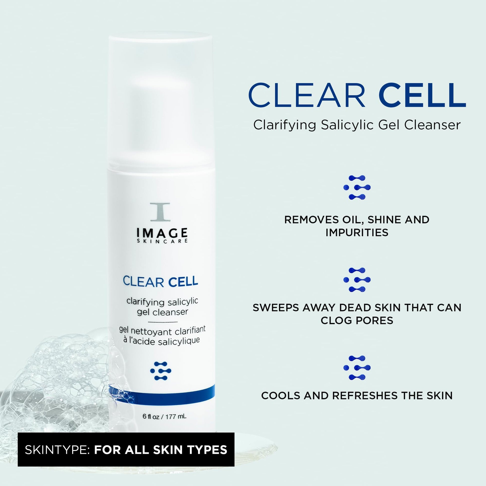 Image Skincare Clear Cell Clarifying Salicylic Gel Cleanser 177 ml / 6 oz - The One Stop Deals