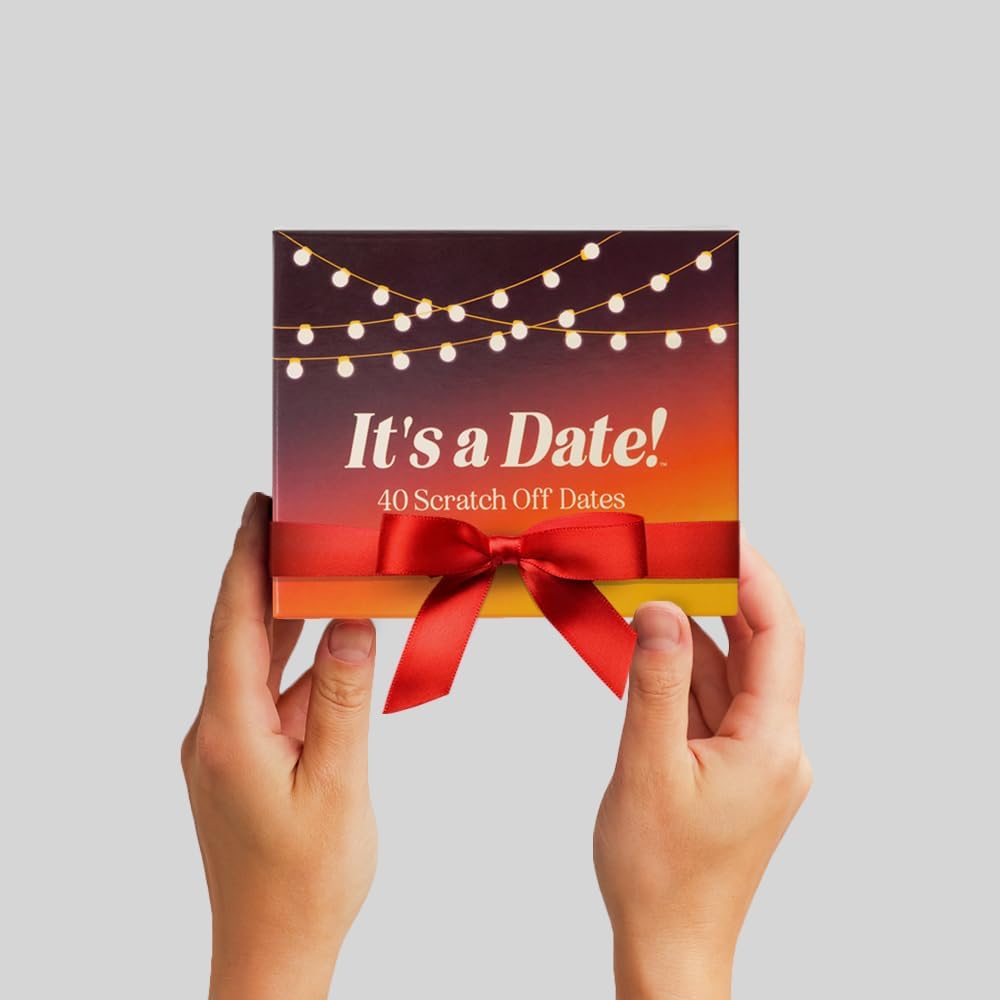 It's a Date!, 40 Fun and Romantic Scratch Off Date Ideas for Him, Her, Girlfriend, Boyfriend, Wife, or Husband - Perfect for Couples Gift for Valentine's Day, Anniversaries, and Birthdays - The One Stop Deals