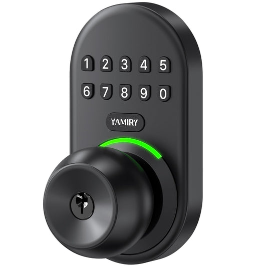 Keypad Smart Door Knob Lock, Yamiry Keyless Entry Door Lock for Front Door, Digital Keypad Door Lock with Handle, Electronic Code Door Knob, Auto Lock - The One Stop Deals