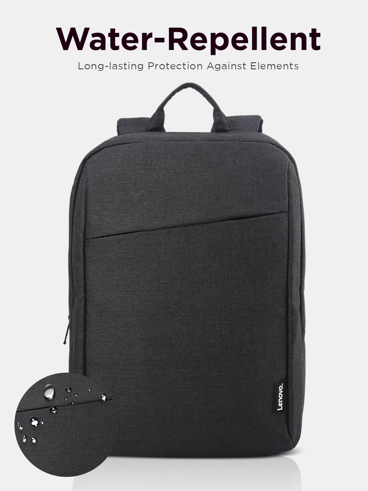 Lenovo Laptop Backpack B210, 15.6 - Inch Laptop/Tablet, Durable, Water - Repellent, Lightweight, Clean Design, Sleek for Travel, Business Casual or College, GX40Q17225, Black - The One Stop Deals