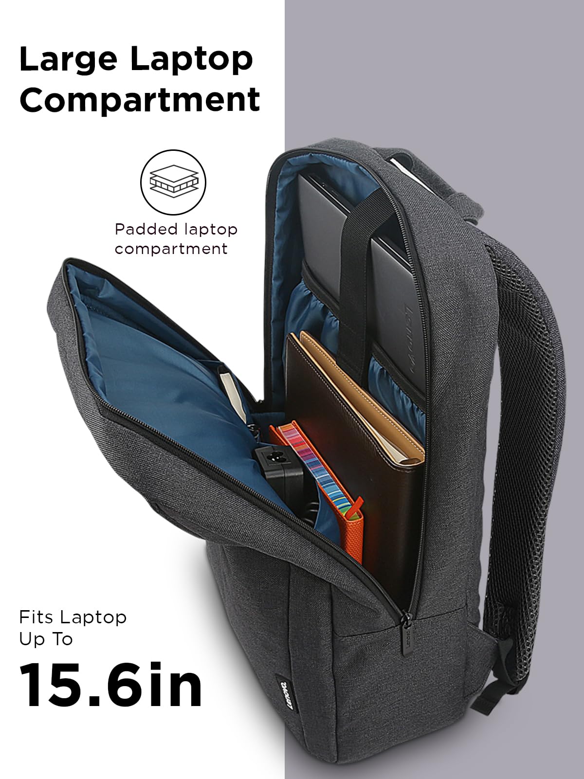 Lenovo Laptop Backpack B210, 15.6 - Inch Laptop/Tablet, Durable, Water - Repellent, Lightweight, Clean Design, Sleek for Travel, Business Casual or College, GX40Q17225, Black - The One Stop Deals