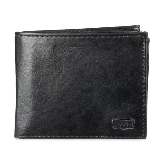 Levi's Men's Extra Capacity Slimfold Wallet, Charcoal Black, One Size - The One Stop Deals