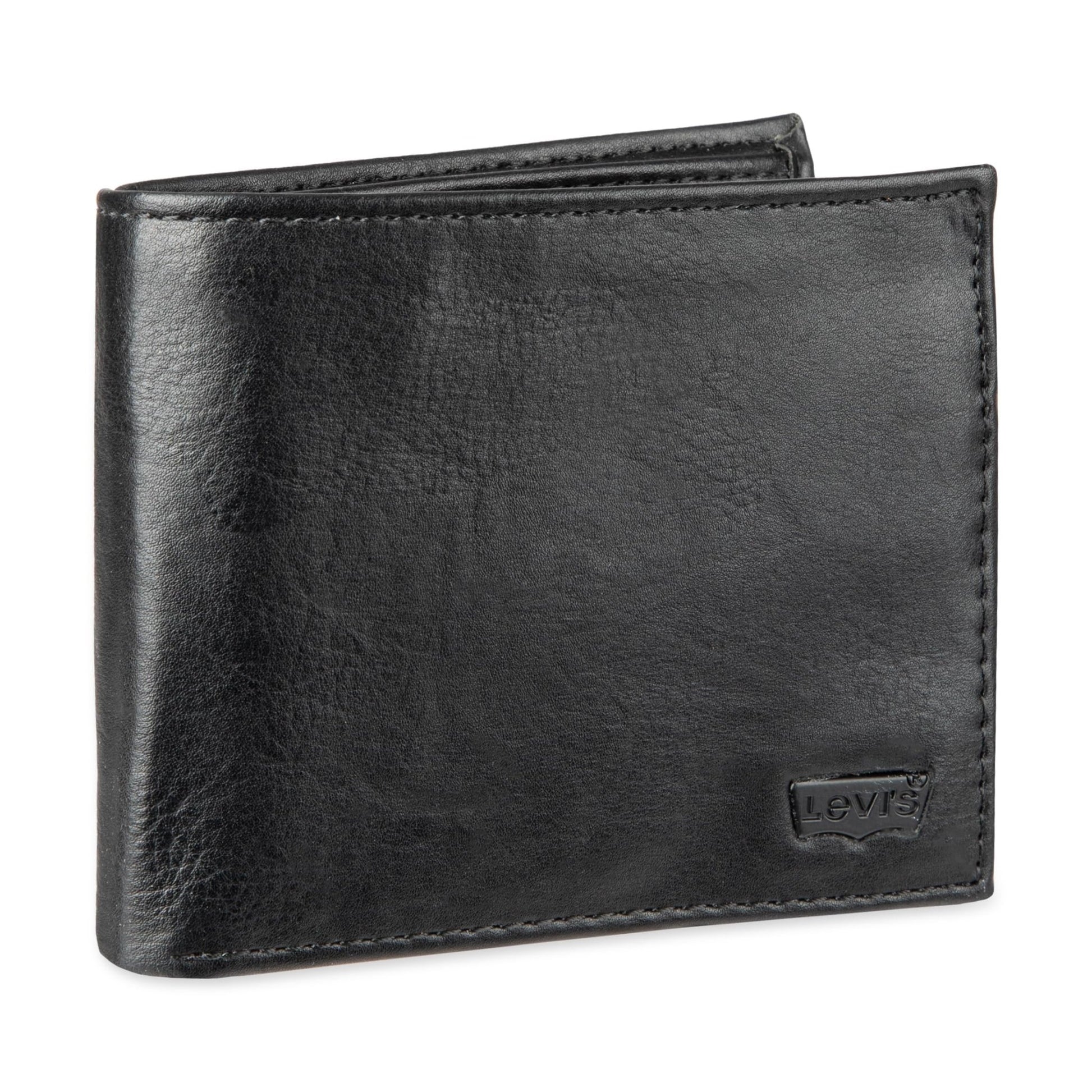 Levi's Men's Extra Capacity Slimfold Wallet, Charcoal Black, One Size - The One Stop Deals