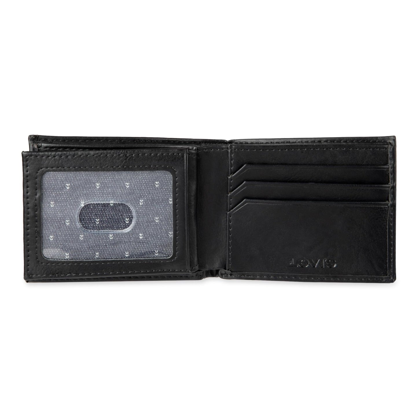 Levi's Men's Extra Capacity Slimfold Wallet, Charcoal Black, One Size - The One Stop Deals