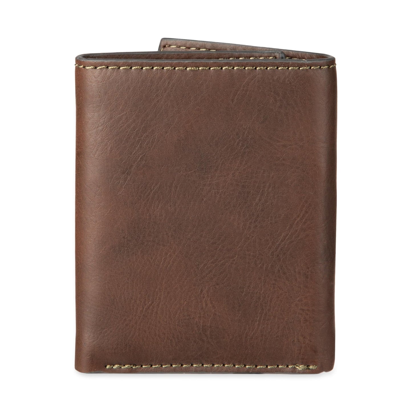 Levi's Men's Trifold Wallet - Sleek and Slim Includes Id Window and Credit Card Holder, Brown Stitch, One Size - The One Stop Deals