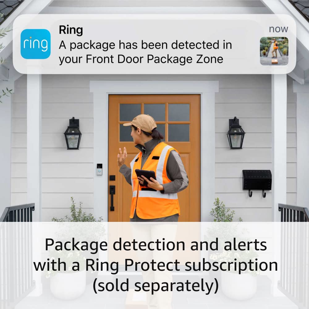 Like - New Ring Battery Doorbell Plus (newest model) | Head - to - Toe HD+ Video, motion detection & alerts, and Two - Way Talk - The One Stop Deals