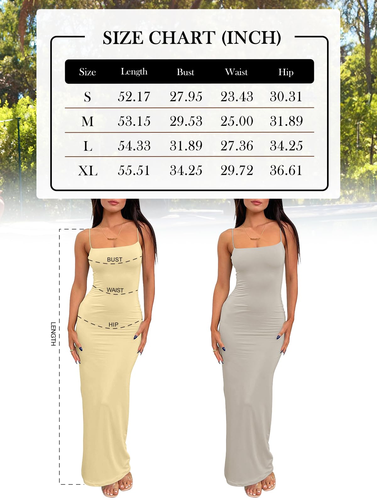 LILLUSORY Womens Bodycon Maxi Dresses 2025 Spring Summer Casual Slip Long Sundress Sun Sleeveless Beach Vacation Resort Wear Midi Cute Trendy Going Out Dress Outfits Clothes Black - The One Stop Deals