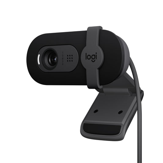 Logitech Brio 101 Full HD 1080p Webcam Made for Meetings and Works for Streaming — Auto - Light Balance, Built - in Mic, Privacy Shutter, USB - A, for Microsoft Teams, Google Meet, Zoom, and More - Black - The One Stop Deals