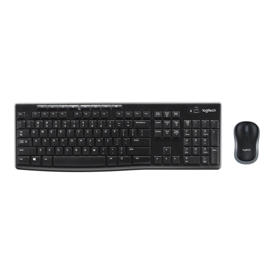 Logitech MK270 Wireless Keyboard And Mouse Combo For Windows, 2.4 GHz Wireless, Compact Mouse, 8 Multimedia And Shortcut Keys, For PC, Laptop - Black - The One Stop Deals