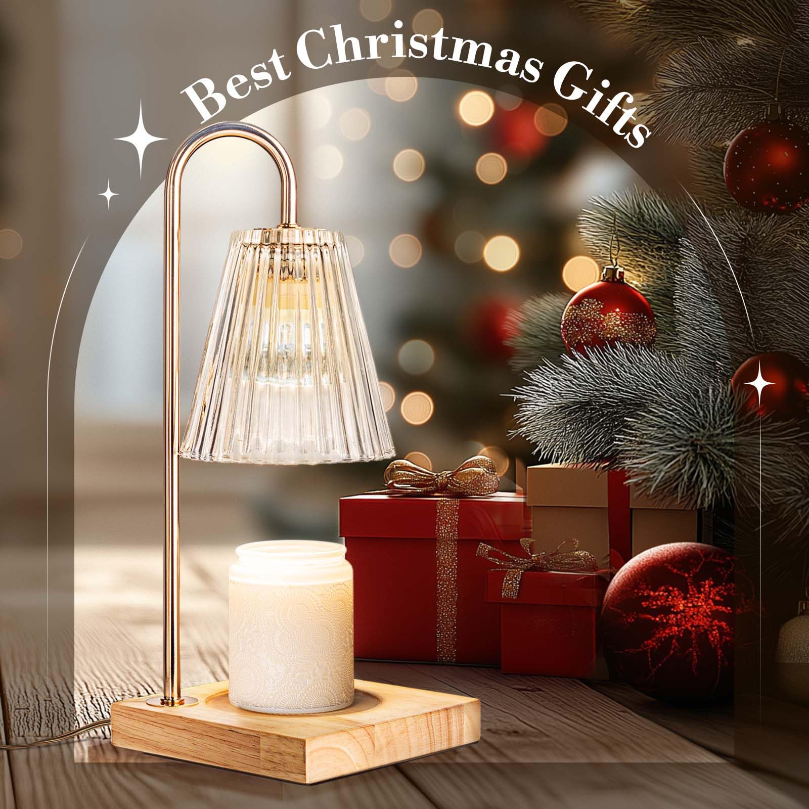 Marycele Candle Warmer Lamp with Timer Dimmer, Mothers Day Birthday Gifts for Mom Women Friend Sister, House Warming Gifts New Home Room Decor, Wax Melt Warmer with 2 Bulbs for Jar Candles - The One Stop Deals