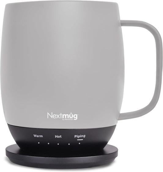 Nextmug - Temperature - Controlled, Self - Heating Coffee Mug (Almond 14 oz.) - The One Stop Deals