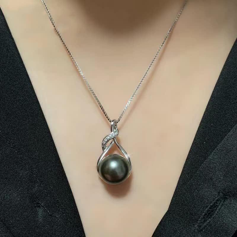 NONNYL Gifts for Women Wife - Tahitian - Black - Pearl - Necklace - Gift for Wife Wedding Birthday Anniversary Jewelry - Mom Girlfriend Her Mothers Day Gifts for Mom Women Valentines Christmas Day Gifts - The One Stop Deals