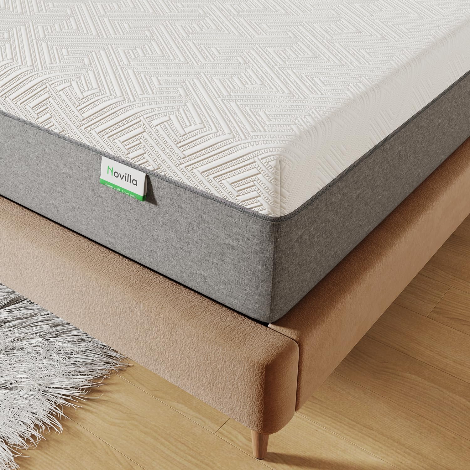 Novilla King Size Mattress, 12 Inch Gel Memory Foam King Mattress for Cool Night & Pressure Relief, Medium Plush Feel with Motion Isolating, Bliss - The One Stop Deals