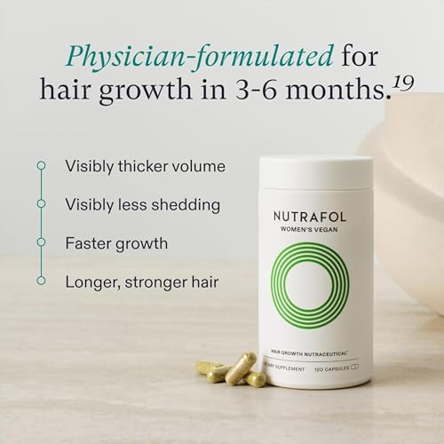 Nutrafol Women's Hair Growth Supplements, For Women 18 - 44 Years Old, Clinically Tested for Visibly Thicker, Stronger Hair, 100% Vegan Ingredients, Dermatologist Recommended - 1 Month Supply - The One Stop Deals