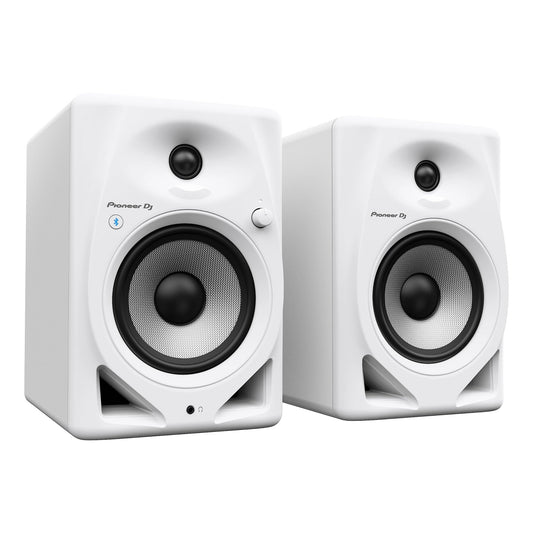 Pioneer DJ DM - 50D - BT - W 5 - inch Desktop Active Monitor Speaker Pair with Bluetooth - White - The One Stop Deals