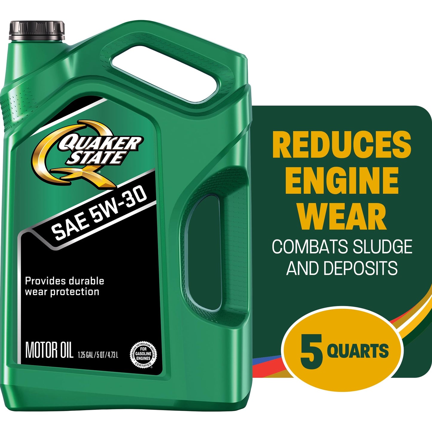 Quaker State Motor Oil, 5W - 30, 5 Quart - The One Stop Deals