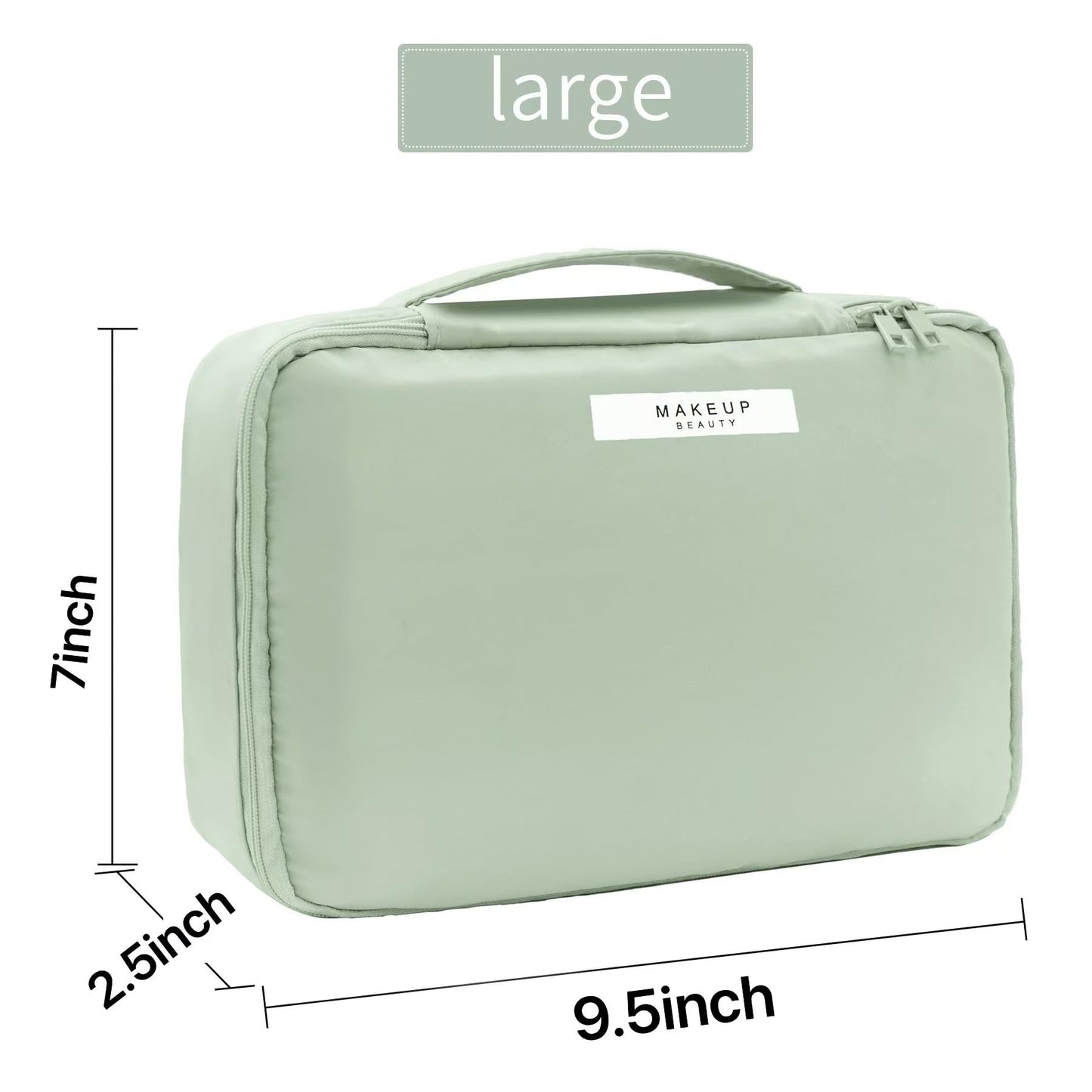 Queboom Travel Makeup Bag Cosmetic Bag Makeup Bag Toiletry bag for women and men (Green) - The One Stop Deals