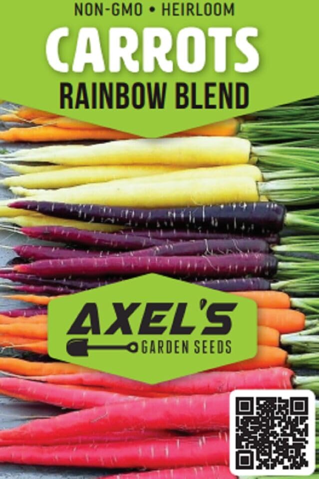 Rainbow Carrot Seeds for Planting Heirloom Packets 750 Seeds – Plant & Grow Rainbow Carrots in Home Outdoor Garden, Great Gardening Gift – 1 Packet - The One Stop Deals