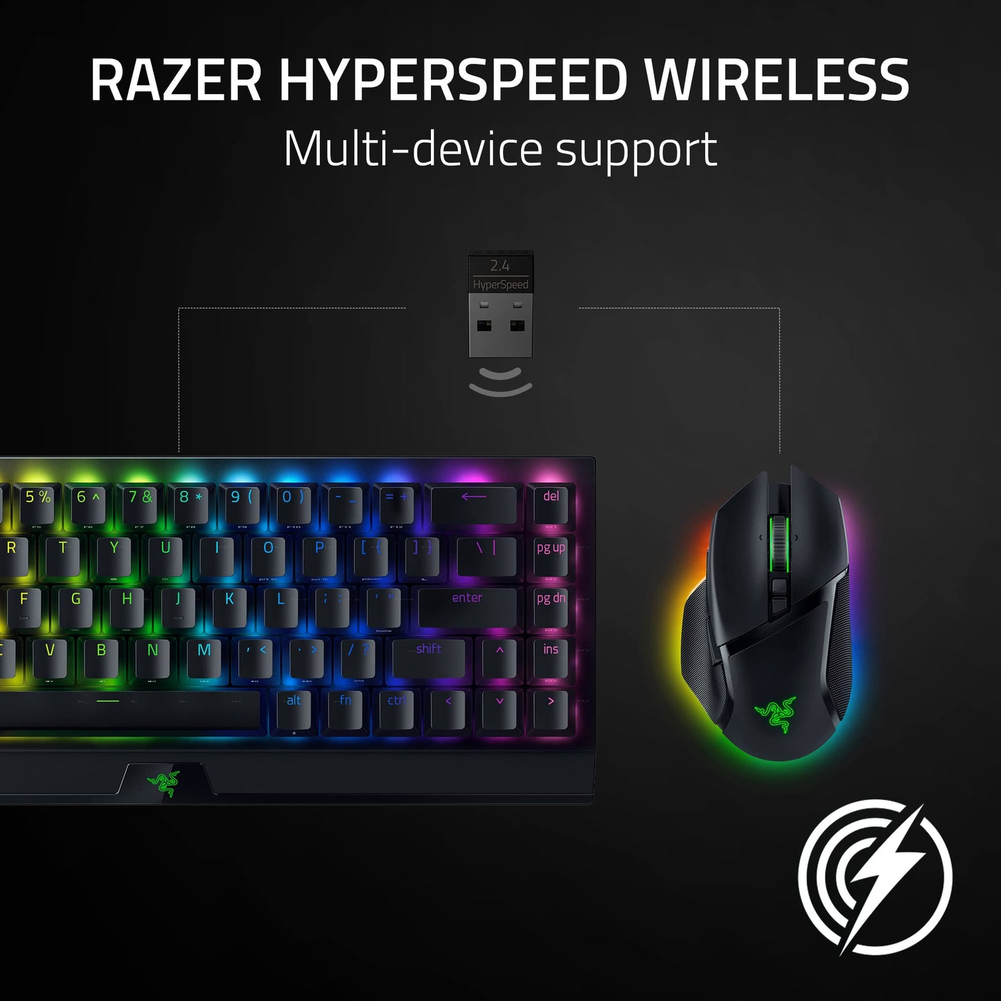 Razer Basilisk V3 Pro Wireless Gaming Mouse: HyperScroll Tilt Wheel - 30K DPI Optical Sensor - Gen - 3 Optical Switches - 13 - Zone Chroma RGB - 13 Programmable Controls - 3 Connection Modes - Black - The One Stop Deals