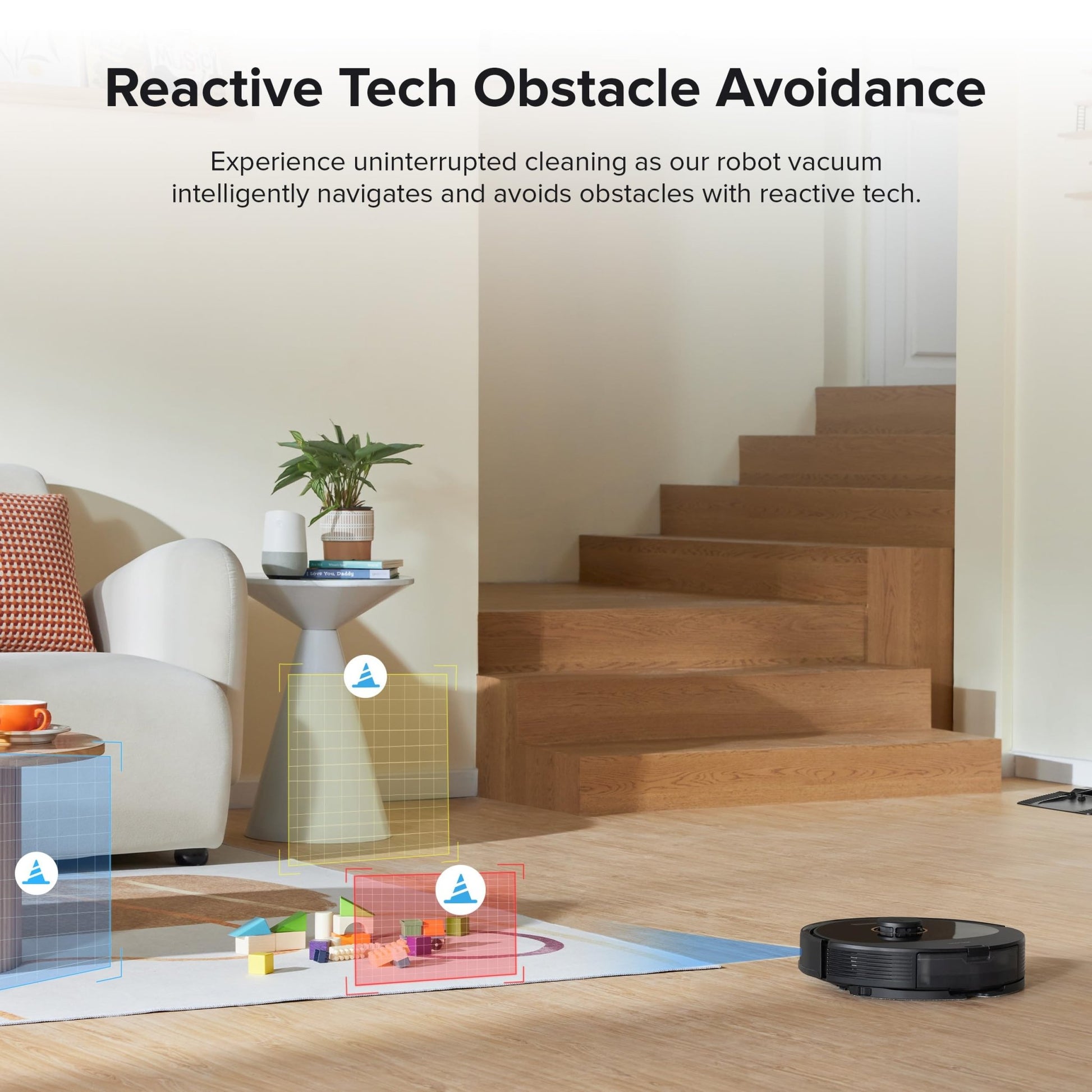 roborock Q8 Max+ Robot Vacuum and Mop, Self - Emptying, Hands - Free Cleaning for up to 7 Weeks, Reactive Tech Obstacle Avoidance, 5500 Pa Suction, DuoRoller Brush, APP - Controlled Mopping, Black - The One Stop Deals