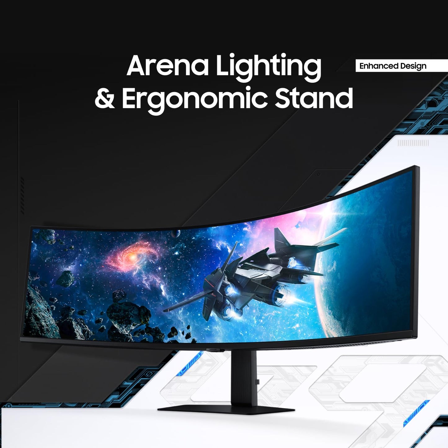 SAMSUNG 49" Odyssey G9 (G95C) Series DQHD 1000R Curved Gaming Monitor, 240Hz, 1ms(GtG), DisplayHDR 1000, AMD FreeSync Premium Pro, Eye Saver Mode, Auto Source Switch+, LS49CG950ENXZA, 2024 - The One Stop Deals