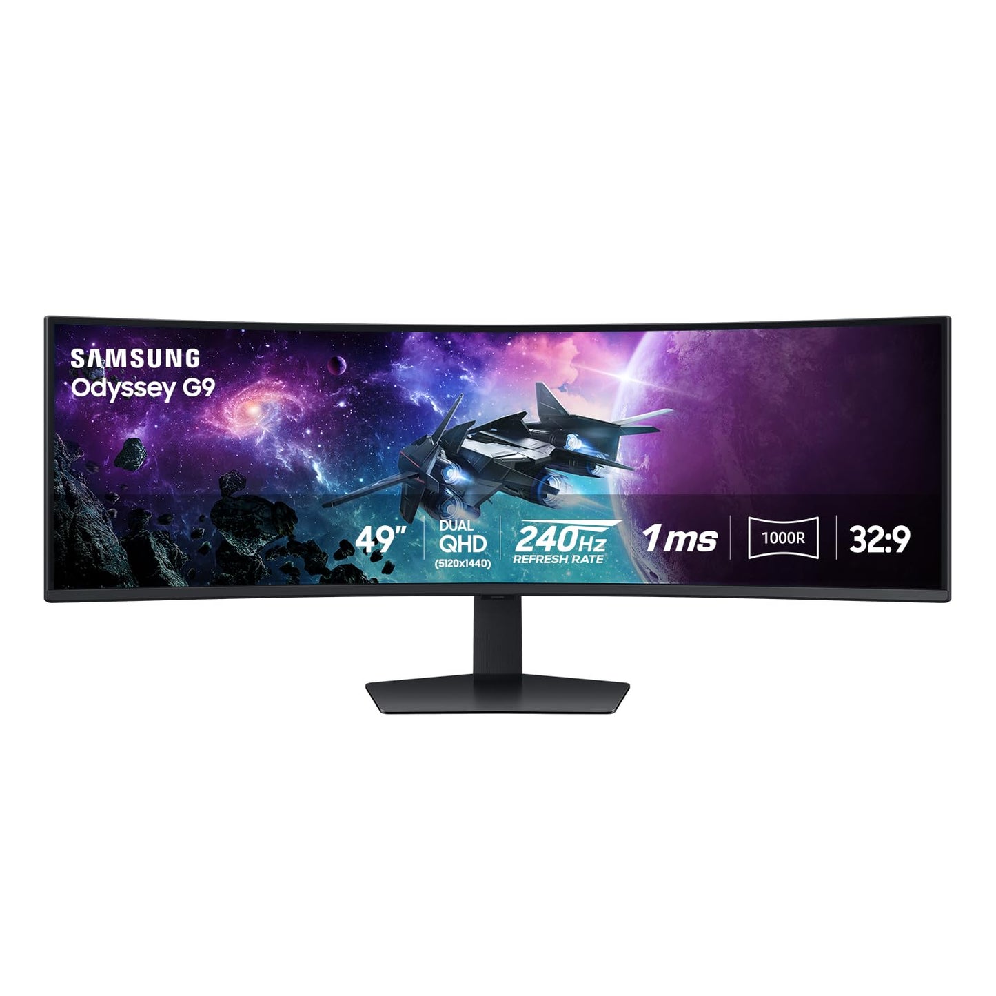 SAMSUNG 49" Odyssey G9 (G95C) Series DQHD 1000R Curved Gaming Monitor, 240Hz, 1ms(GtG), DisplayHDR 1000, AMD FreeSync Premium Pro, Eye Saver Mode, Auto Source Switch+, LS49CG950ENXZA, 2024 - The One Stop Deals