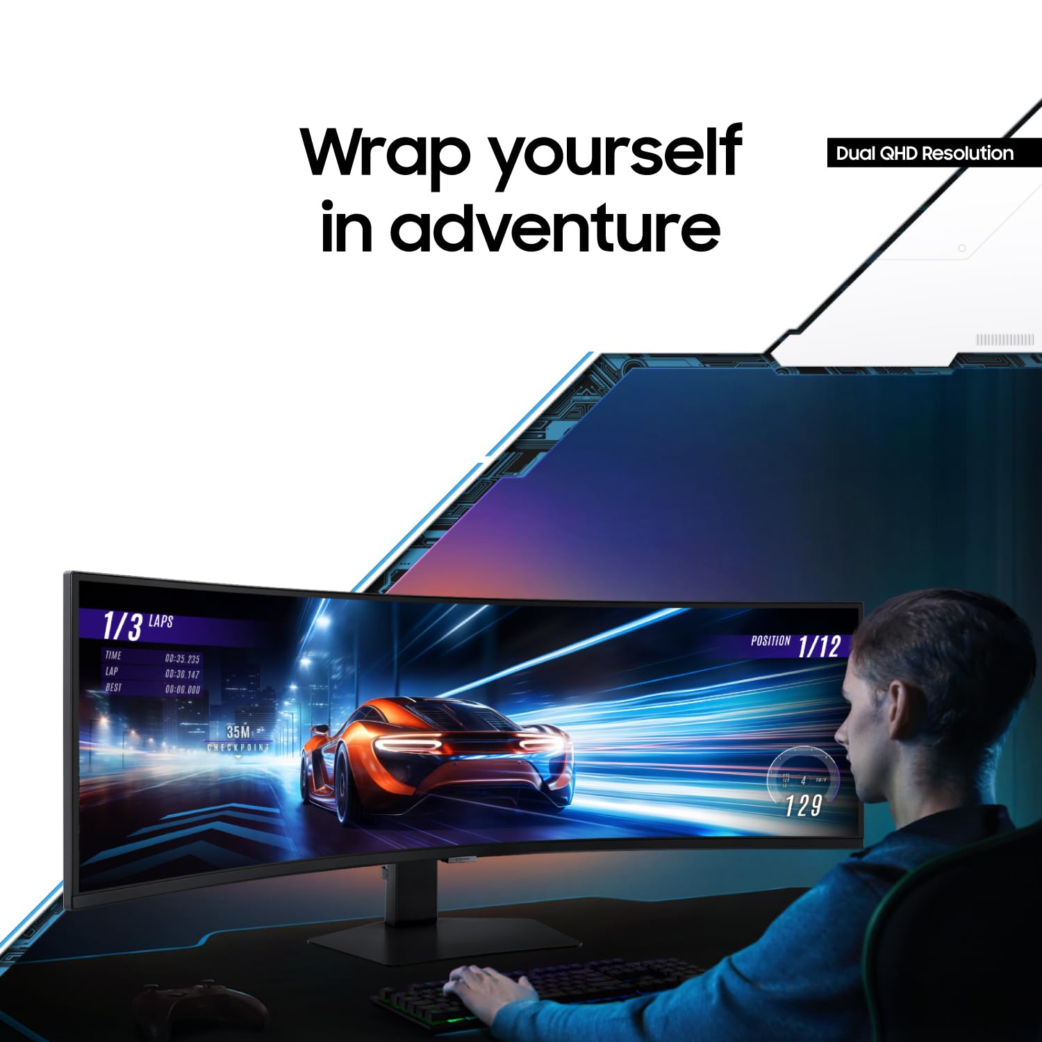 SAMSUNG 49" Odyssey G9 (G95C) Series DQHD 1000R Curved Gaming Monitor, 240Hz, 1ms(GtG), DisplayHDR 1000, AMD FreeSync Premium Pro, Eye Saver Mode, Auto Source Switch+, LS49CG950ENXZA, 2024 - The One Stop Deals