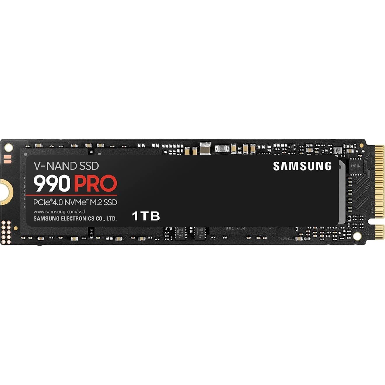 SAMSUNG 990 PRO SSD 1TB PCIe 4.0 M.2 2280 Internal Solid State Hard Drive, Seq. Read Speeds Up to 7,450 MB/s for High End Computing, Gaming, and Heavy Duty Workstations, MZ - V9P1T0B/AM - The One Stop Deals