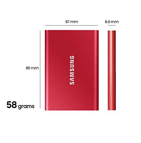 SAMSUNG T7 Portable SSD, 2TB External Solid State Drive, Speeds Up to 1,050MB/s, USB 3.2 Gen 2, Reliable Storage for Gaming, Students, Professionals, MU - PC2T0T/AM, Gray - The One Stop Deals