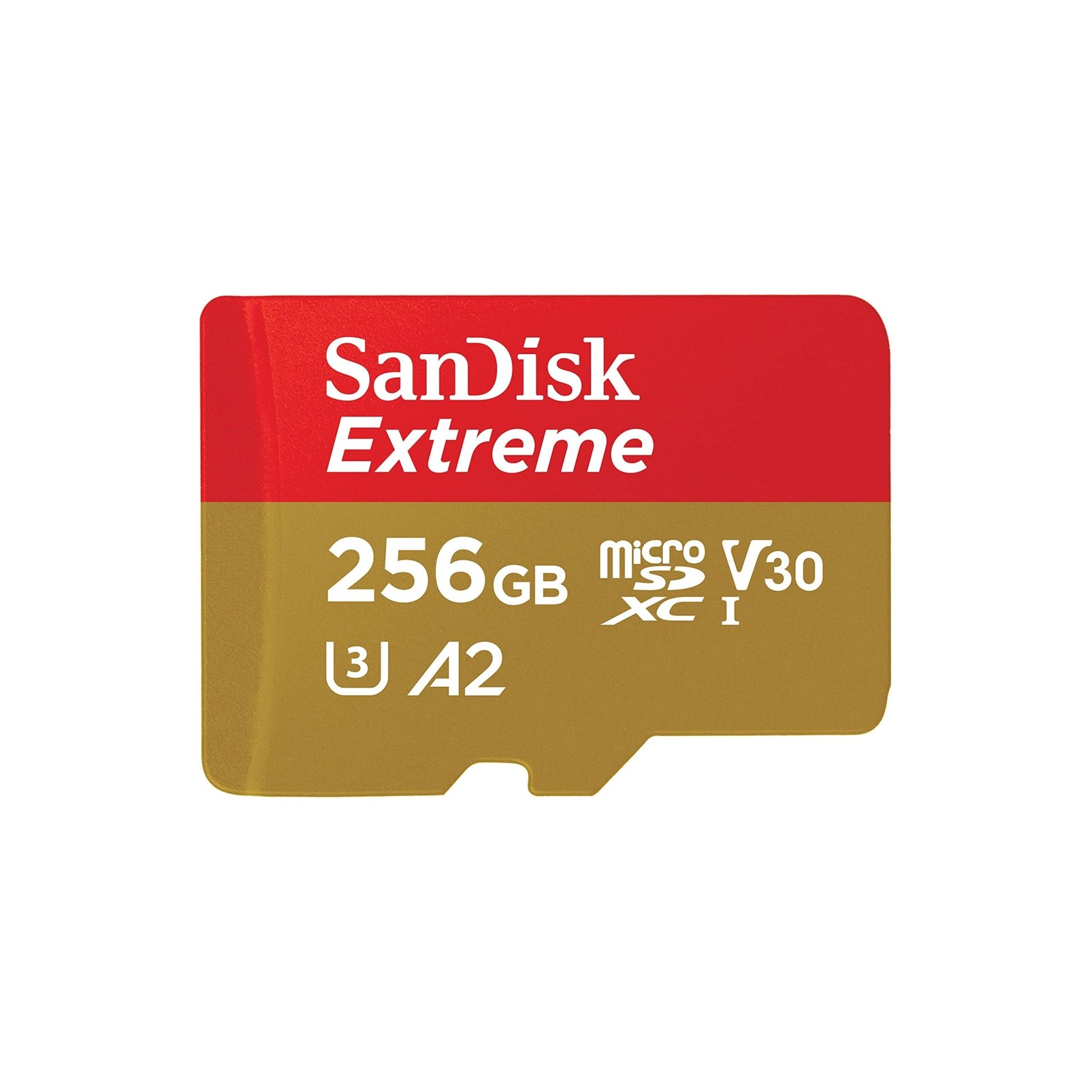 SanDisk 256GB Extreme microSDXC UHS - I Memory Card with Adapter - Up to 190MB/s, C10, U3, V30, 4K, 5K, A2, Micro SD Card - SDSQXAV - 256G - GN6MA - The One Stop Deals