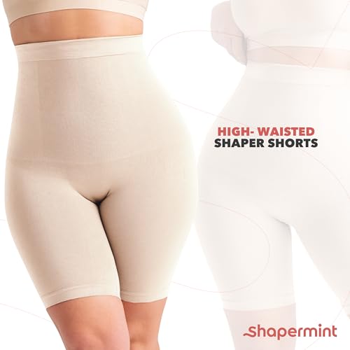 SHAPERMINT Shapewear for women - High - Waisted Shapewear Tummy Control Shorts, Faja body shaper, underwear for women - The One Stop Deals