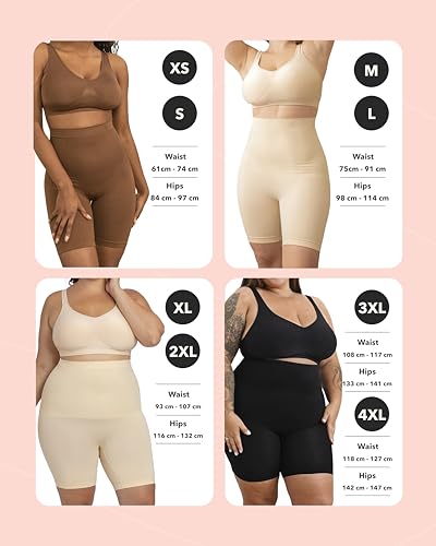 SHAPERMINT Shapewear for women - High - Waisted Shapewear Tummy Control Shorts, Faja body shaper, underwear for women - The One Stop Deals