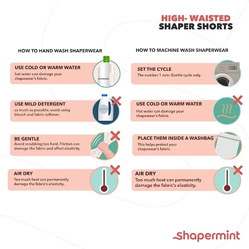 SHAPERMINT Shapewear for women - High - Waisted Shapewear Tummy Control Shorts, Faja body shaper, underwear for women - The One Stop Deals