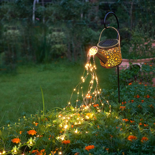 Solar Lights Outdoor Decorative, Metal Solar Watering Can Lights Waterproof, Small Hanging Solar Garden Decor Yard Lights Outside Patio Lawn, Gifts for Mom Grandma Women Birthday(Warm White) - The One Stop Deals