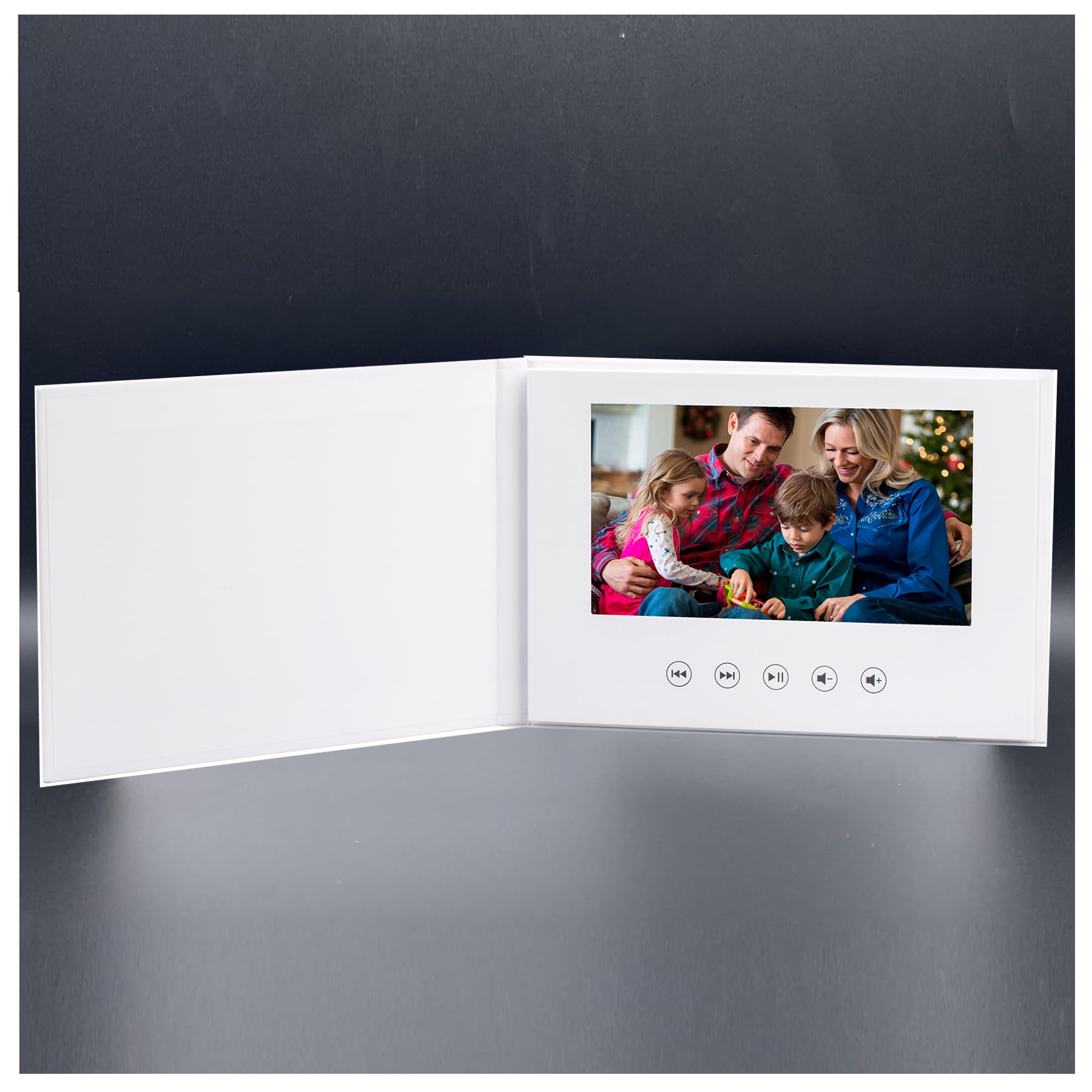 Sourcingbay Customizable Blank Hard Cover Video Book, Auto Playback Video Greeting Card,7” Lcd Screen Video Brochure, 4Gb Memory, 2 - 3 Hours Play,Perfect for Birthdays, Weddings, and Corporate Gifts - The One Stop Deals