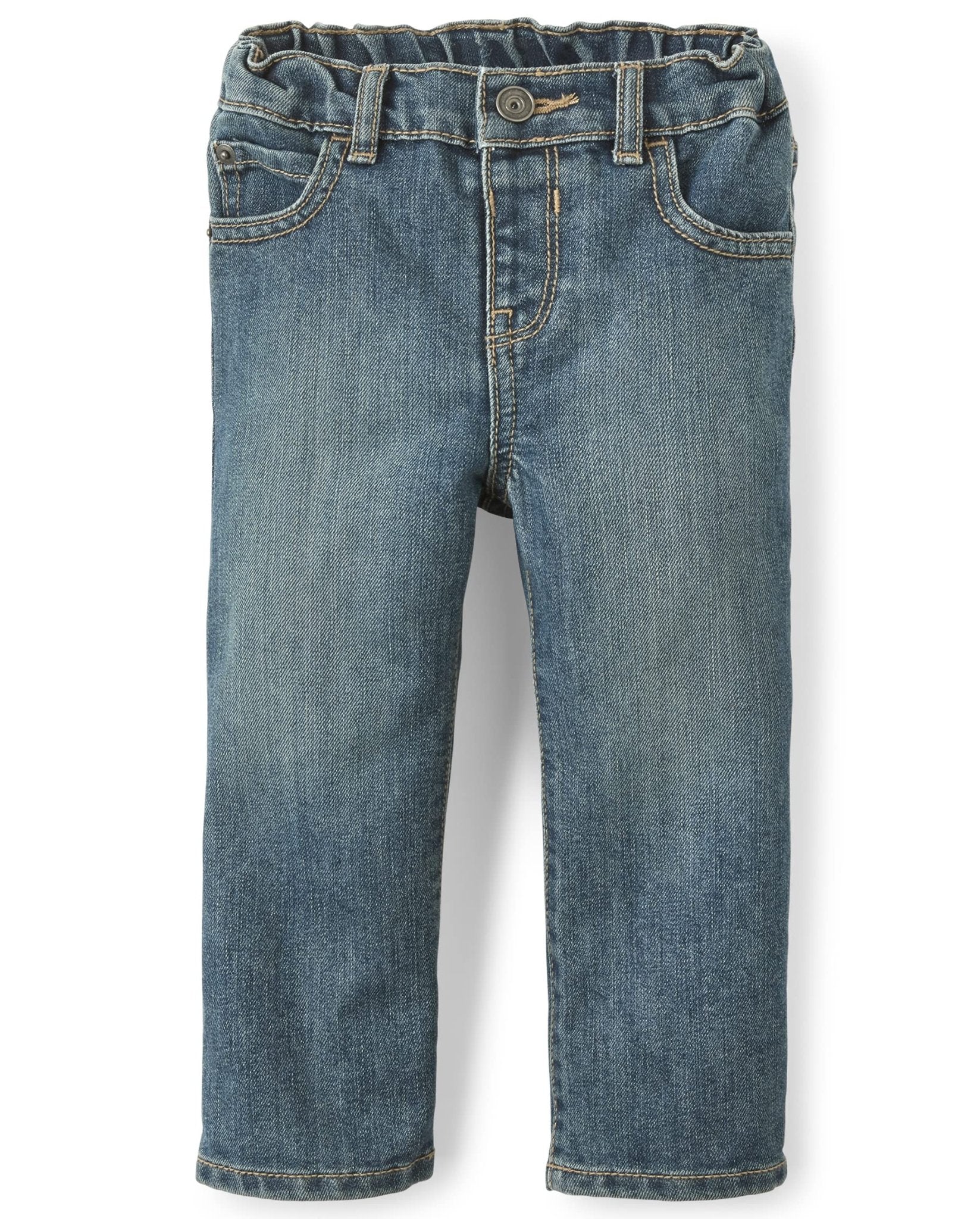 The Children's Place Baby Boys and Toddler Boys Basic Bootcut Jeans, Tide Pool, 3T - The One Stop Deals