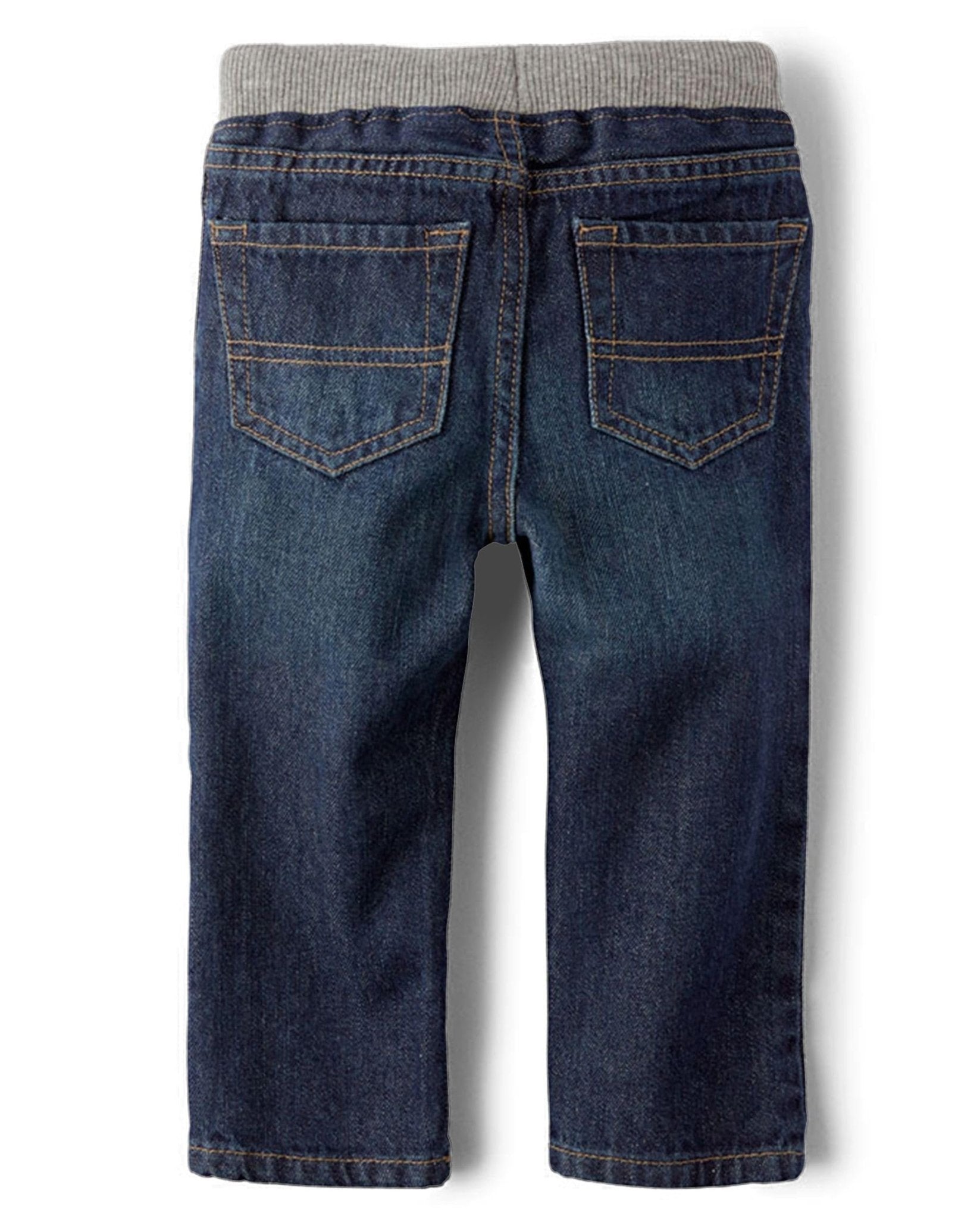 The Children's Place Baby Boys' Pull On Straight Jeans, Liberty Blue, 4T - The One Stop Deals