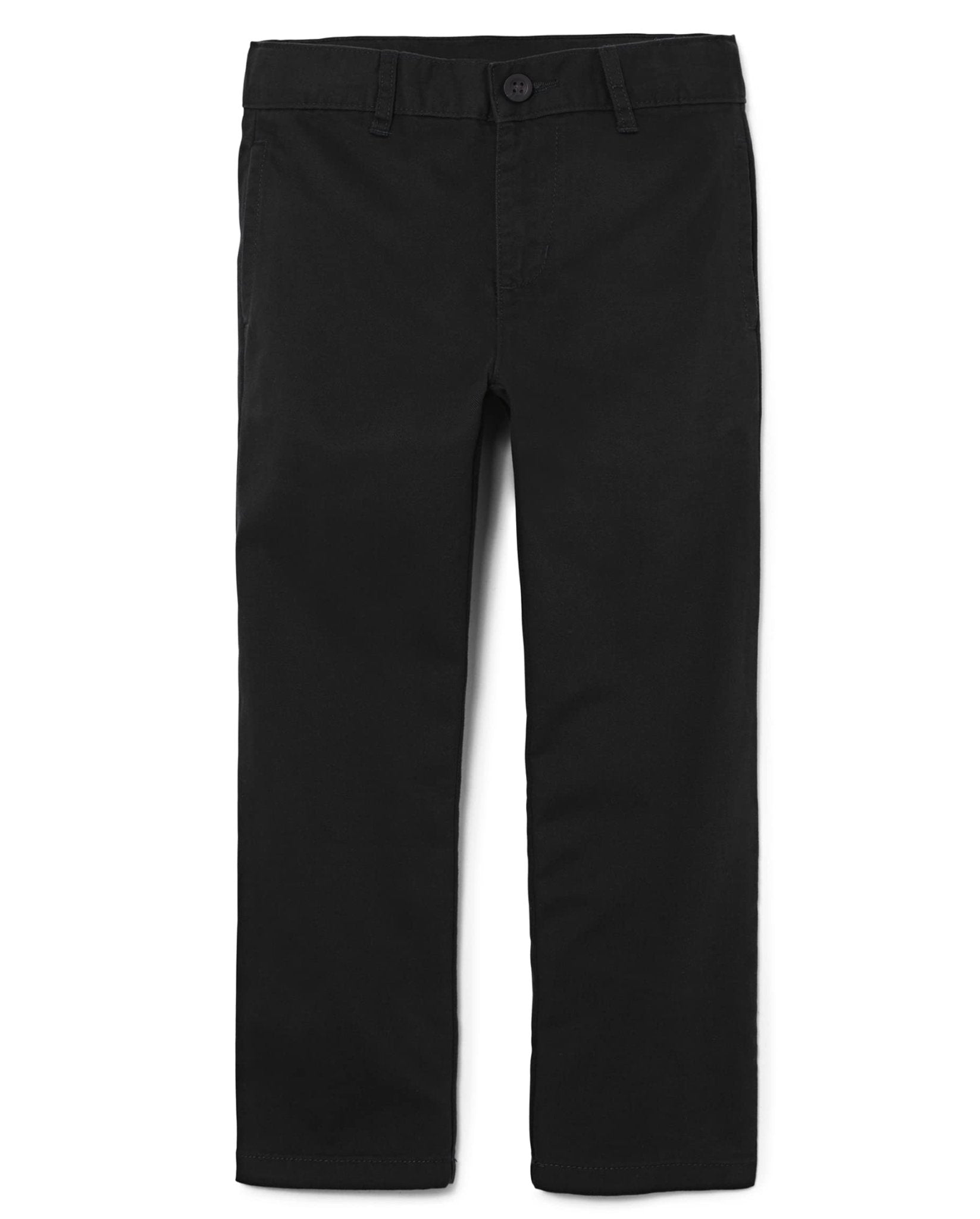 The Children's Place Boys Stretch Chino Pants,Black Single,12 - The One Stop Deals