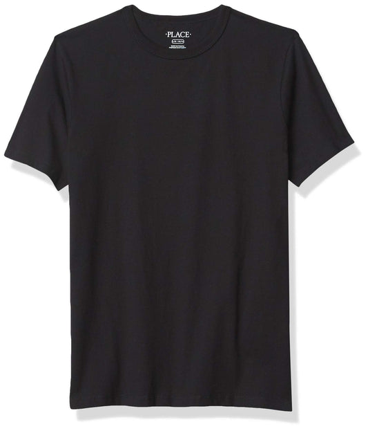 The Children's Place boys Uniform Basic Layering Tee T Shirt, Black, 10 12 US - The One Stop Deals