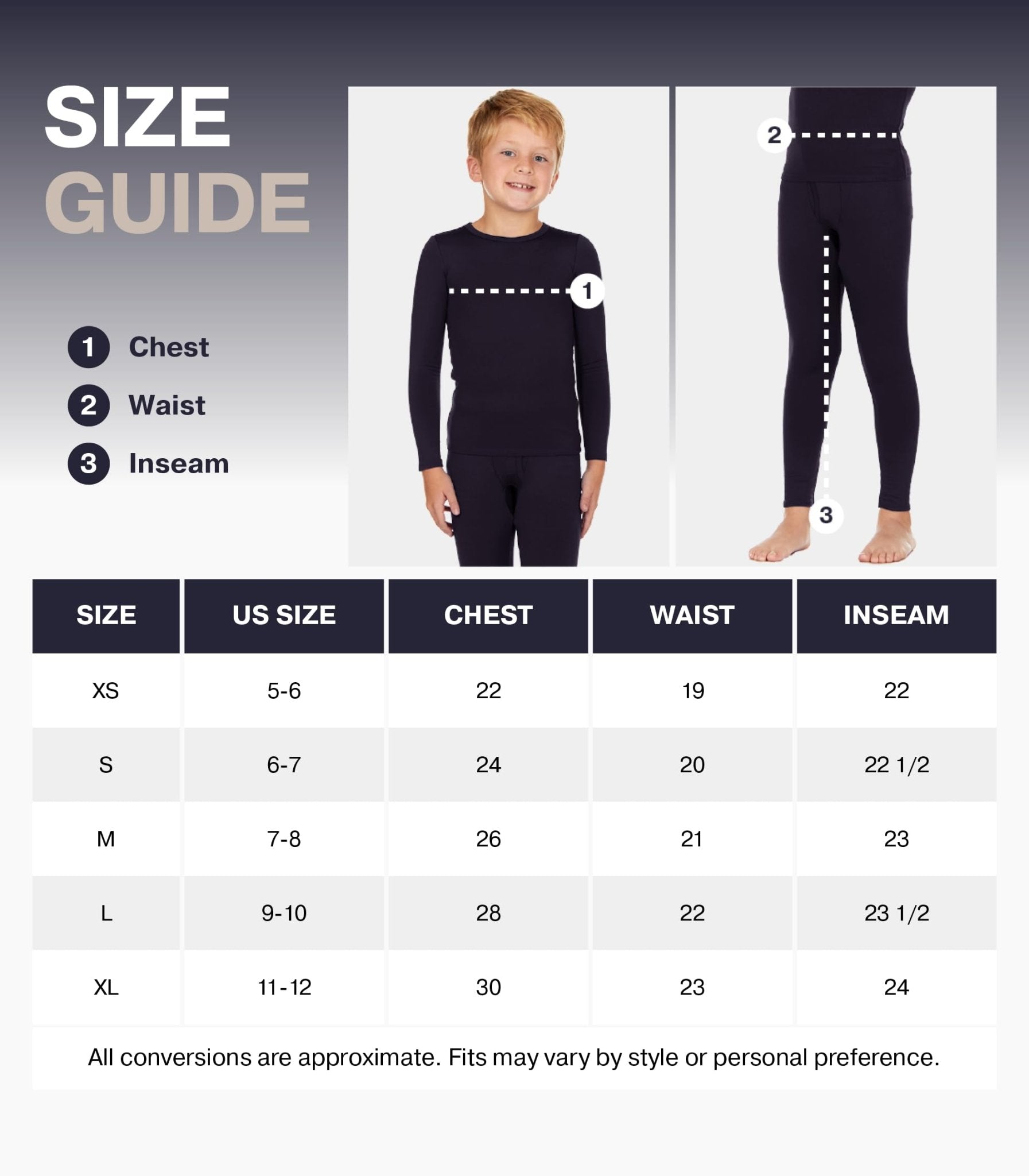 Thermajohn Thermal Underwear for Kids, Boys Thermal Underwear Set | Kids Base Layers for Skiing | Long Johns for Boys Kids, Black, (XS) - The One Stop Deals