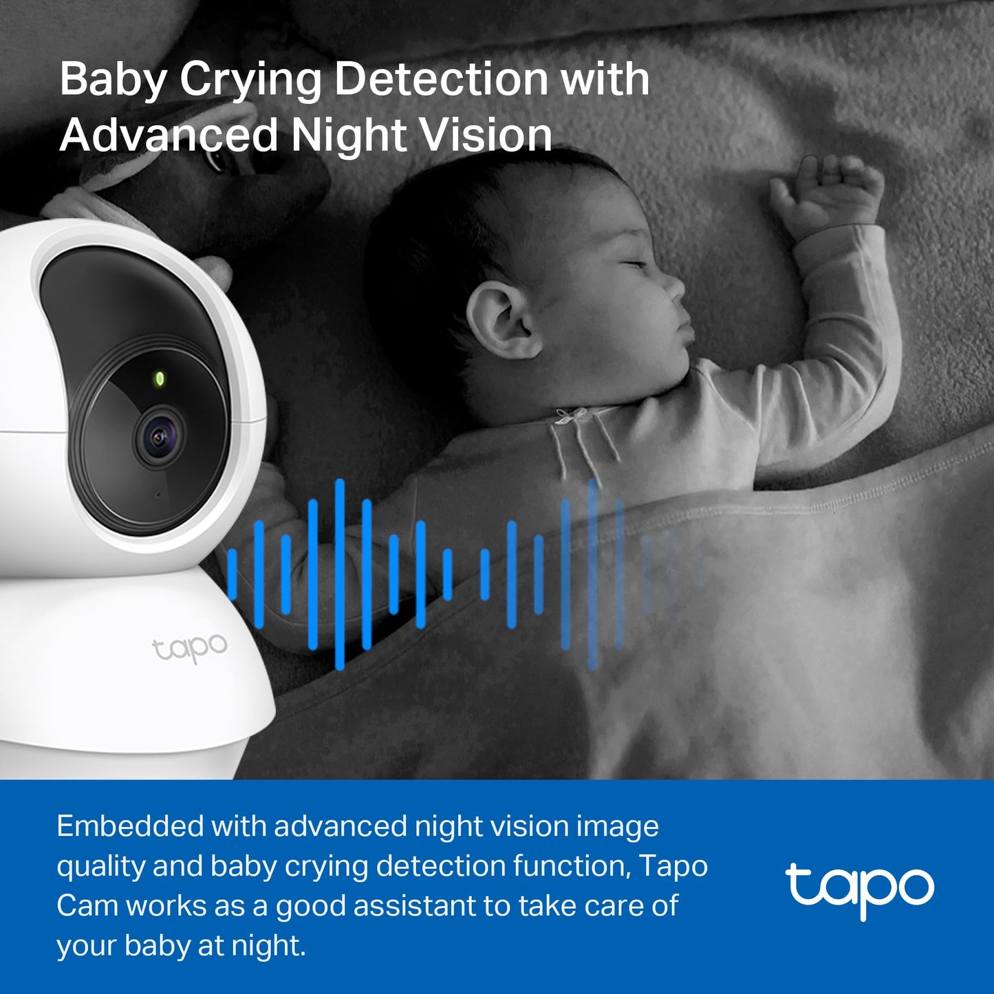 TP - Link Tapo 2K Pan/Tilt Security Camera for Baby Monitor, Dog Camera w/Motion Detection, 2 - Way Audio, Siren, Night Vision, Cloud & SD Card Storage, Works with Alexa & Google Home, 2 - Pack (C210P2) - The One Stop Deals