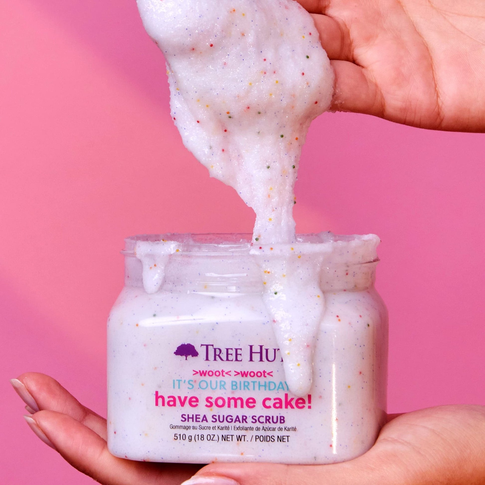 Tree Hut Exfoliating Shea Sugar Scrub Birthday Cake, 18 oz - The One Stop Deals