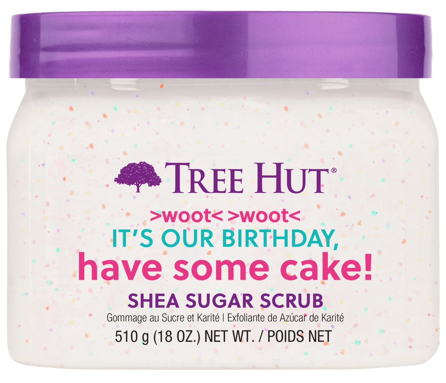 Tree Hut Exfoliating Shea Sugar Scrub Birthday Cake, 18 oz - The One Stop Deals