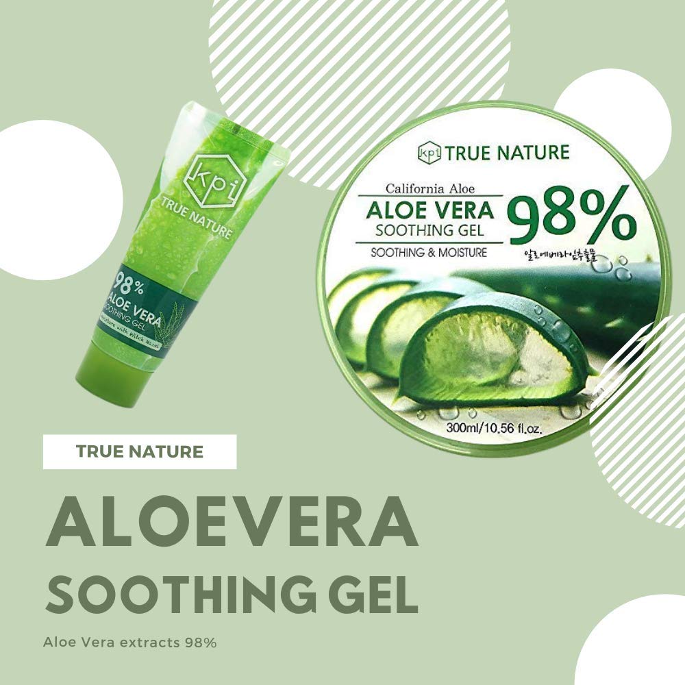 True Nature Soothing & Moisture 98% Aloe Vera Gel face moisturizer body aloe vera gel - The One Stop Deals