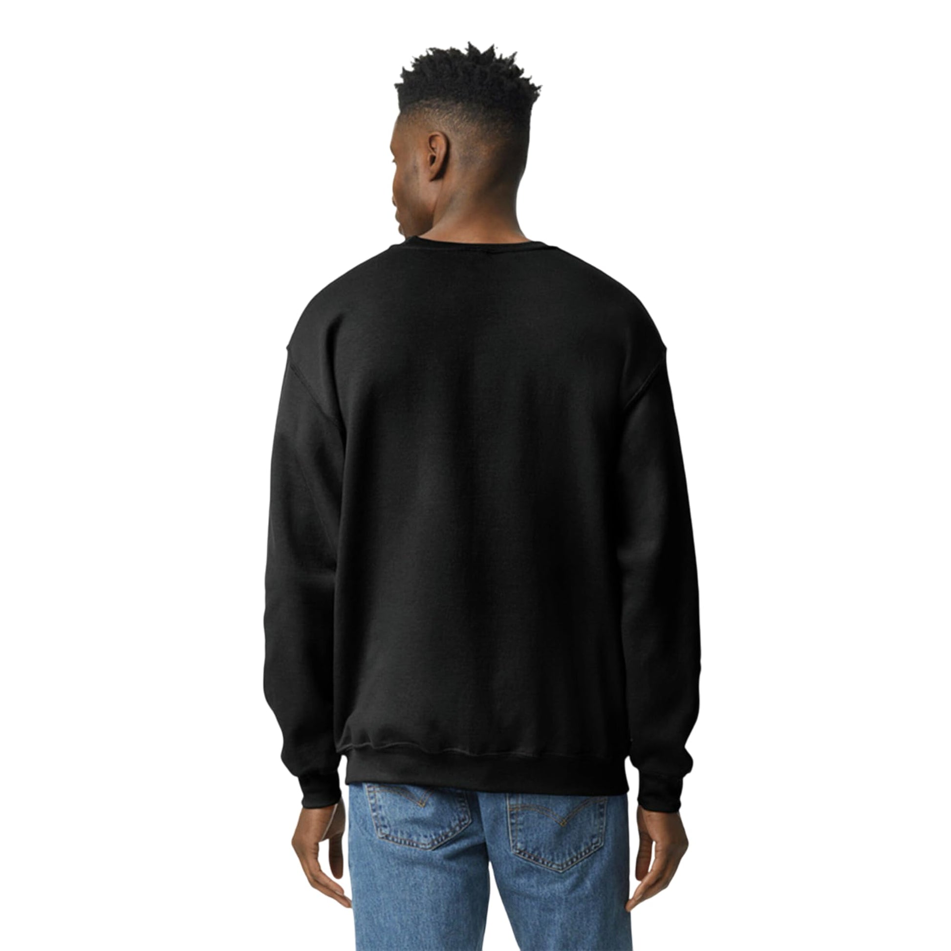 UGP Campus Apparel Gildan Men's Heavy Blend Crewneck Sweatshirt - Large - Black - The One Stop Deals