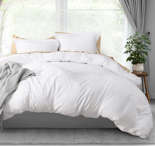 Utopia Bedding Duvet Cover Queen Size - 1 Comforter Cover with 2 Pillow Shams - 3 Pieces Bedding Duvet Cover with Zipper Closure - Soft Brushed Microfiber, 90 X 90 Inches (White) - The One Stop Deals