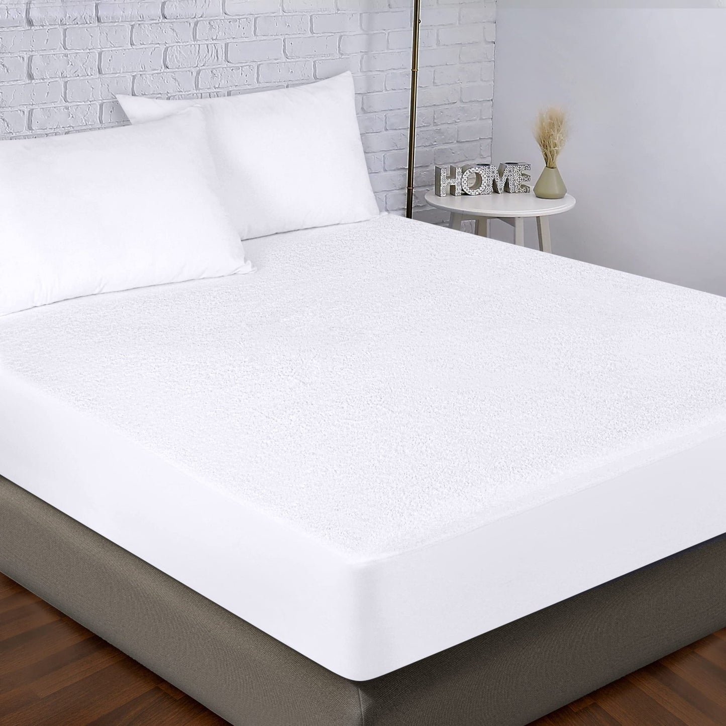 Utopia Bedding Premium Waterproof Mattress Protector Twin Size, Viscose Made from Bamboo Mattress Cover, Breathable, Fitted Style with Stretchable Pockets (White) - The One Stop Deals